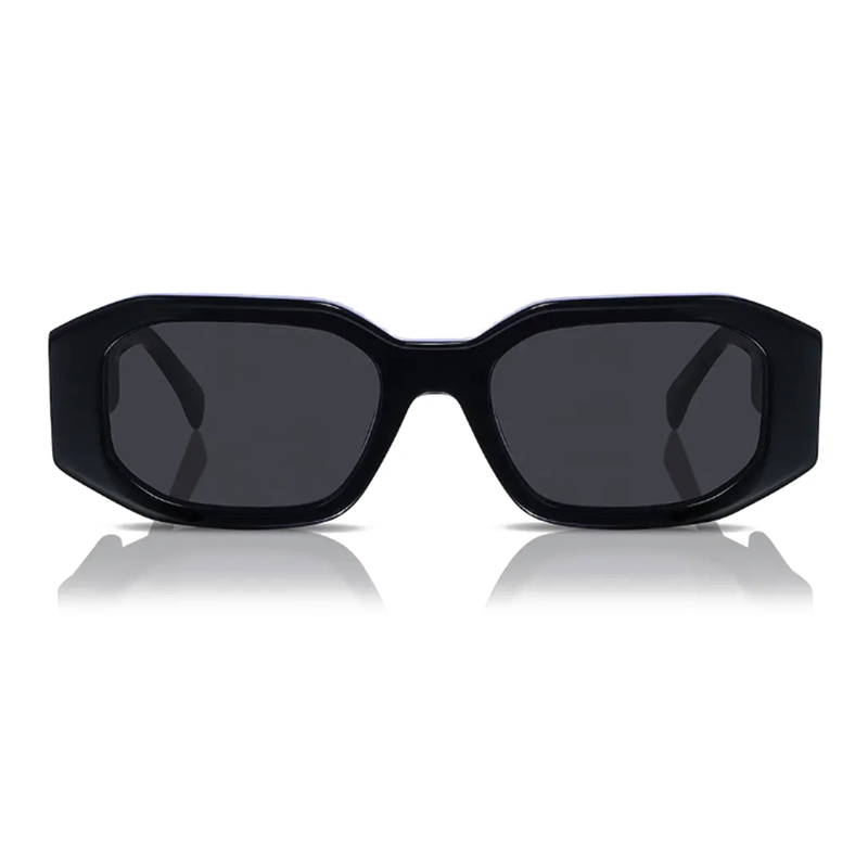 Caroline 51mm Rectangle Sunglasses | Black