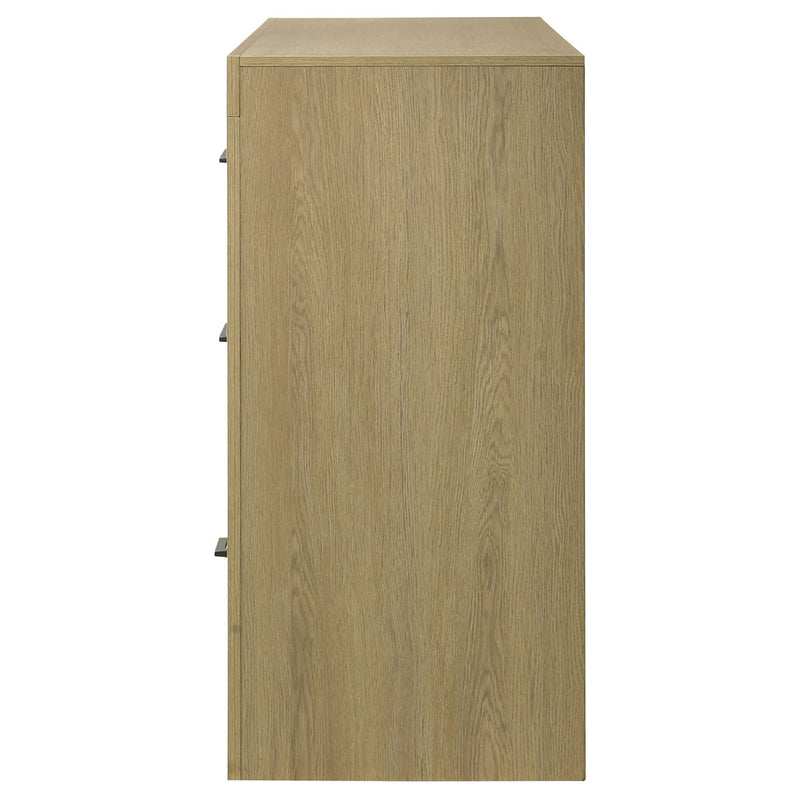 Hendricks 6-drawer Bedroom Dresser Storage Cabinet Light Oak