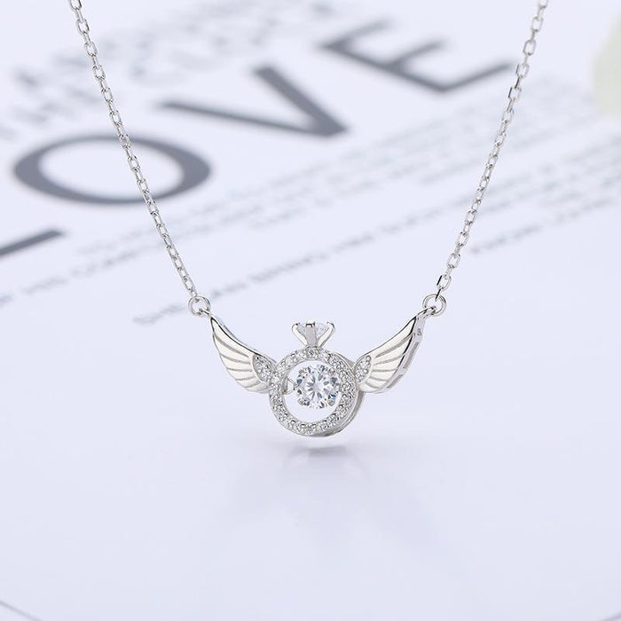 Angel Wings Wings Necklace Women's Korean Light Luxury Simple