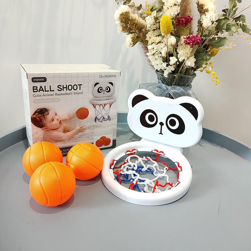 Water Play Toy Cartoon Mini Basketball Hoop For Bath Time