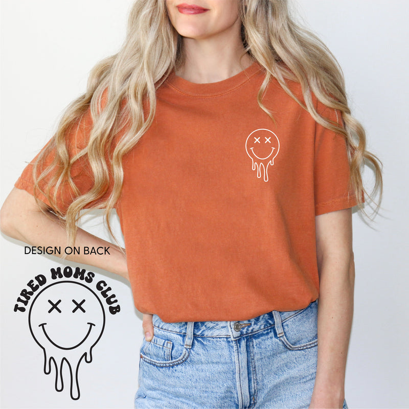 Melting Motherhood - Tired Moms Club - (w/ Melty X) - Comfort Colors Tee
