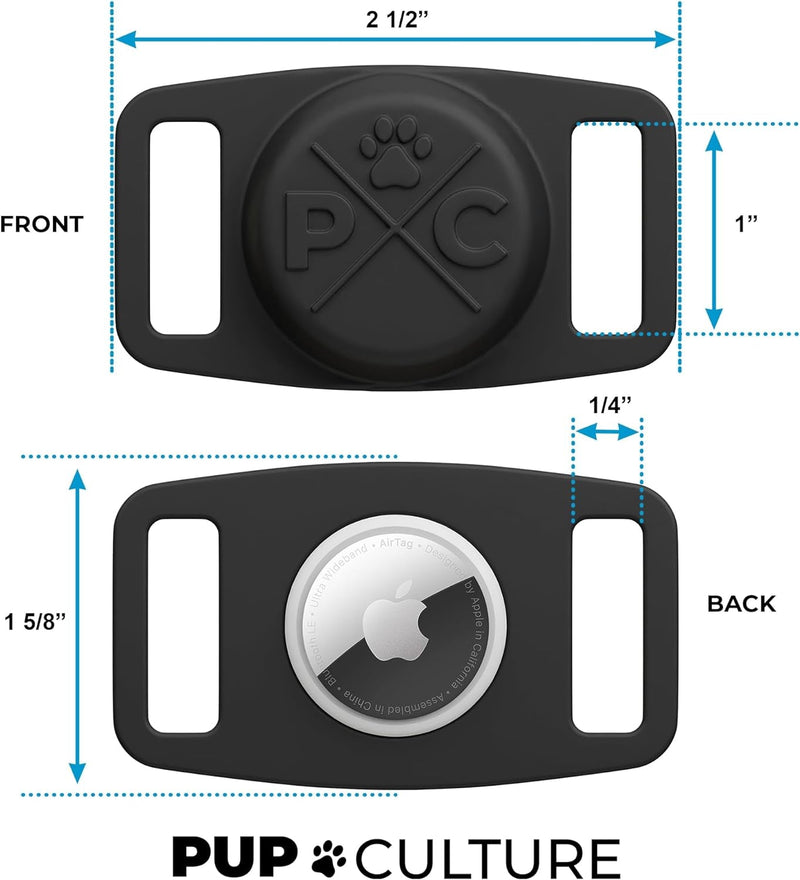 Airtag Dog Collar Holder, Extra-Durable, Lightweight,