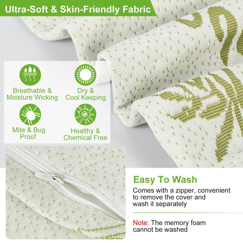 Bamboo Memory Foam Cervical Pillow – Ergonomic Neck & Shoulder Support