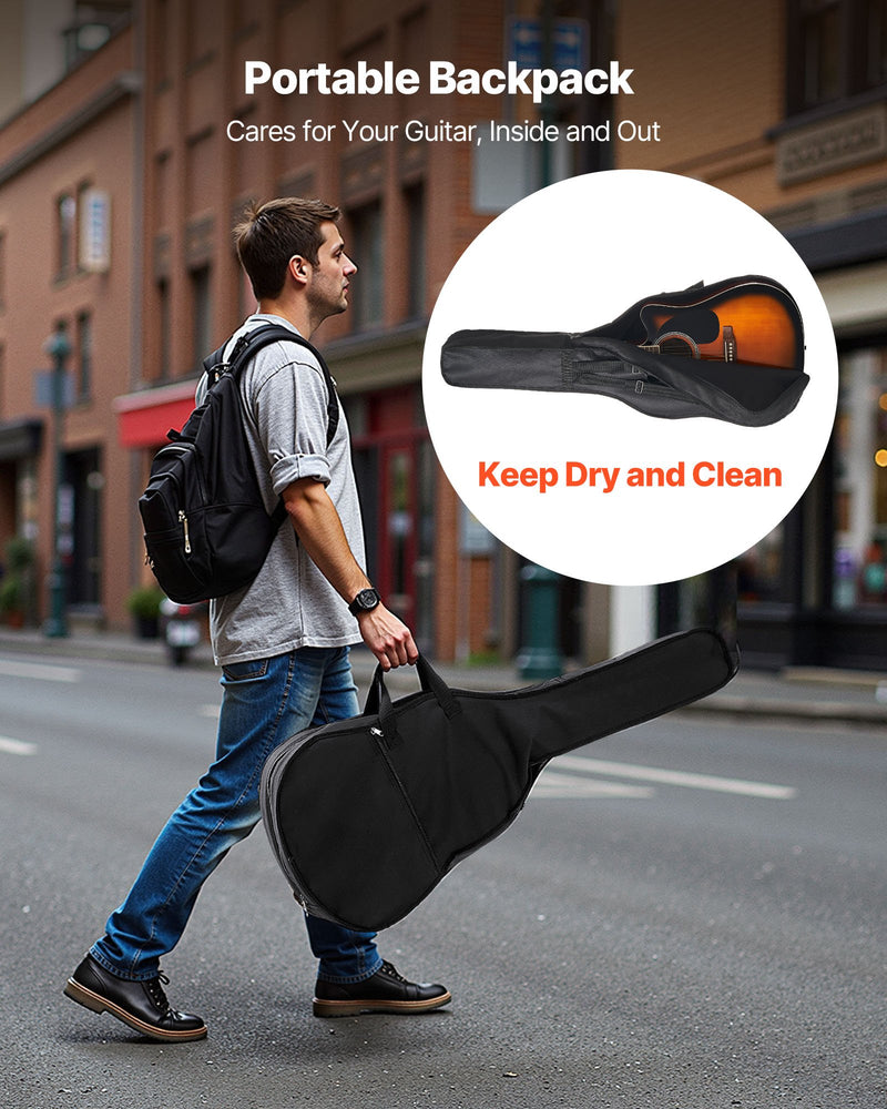 41 In Cutway Acoustic Guitar, 6-String, Sunburst Solid Spruce Top Guitar, Beginner Bundle With Gig Bag, Tuner, Strap, Steel Strings, Picks, Capo, Rosewood Fingerboard, For Fingerstyle Solo Jazz