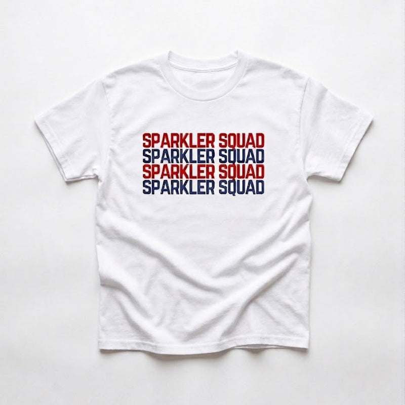 SPARKLER SQUAD TEE - WHITE