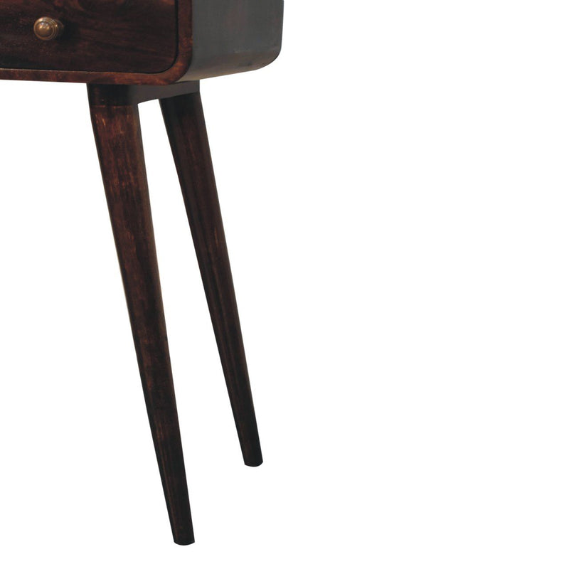 Solid Wood Curved Console Table