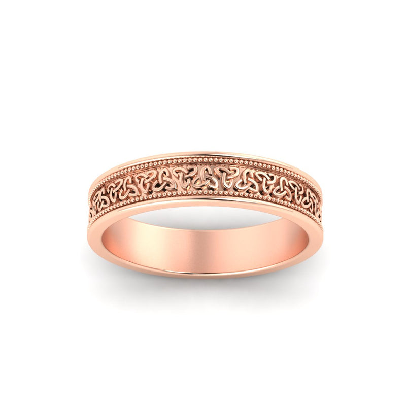 Celtic Mens Gold Band Rings