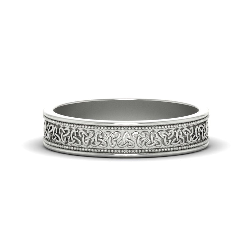 Celtic Mens Gold Band Rings