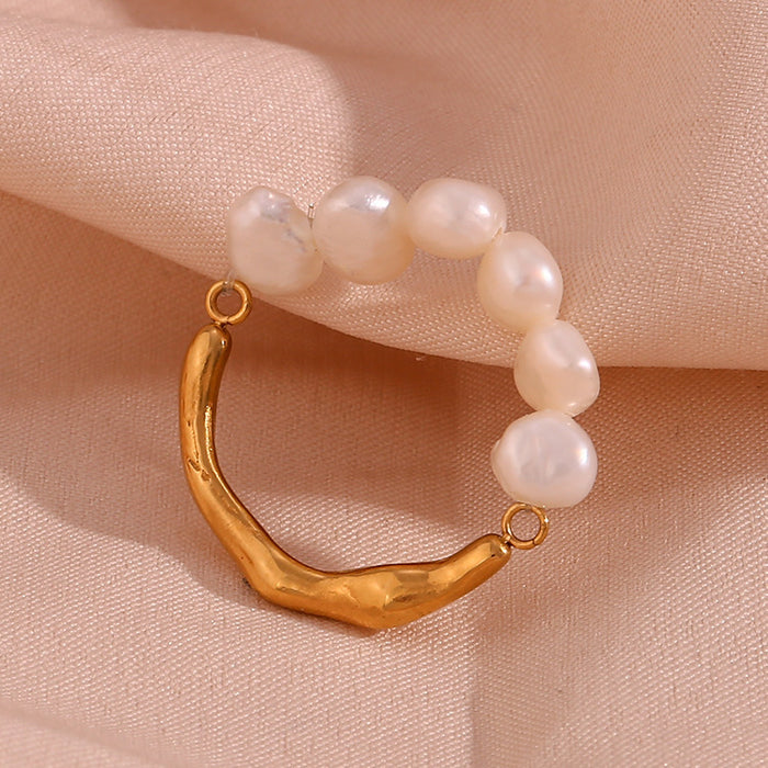 Women's Fashion Stitching Metal Ring