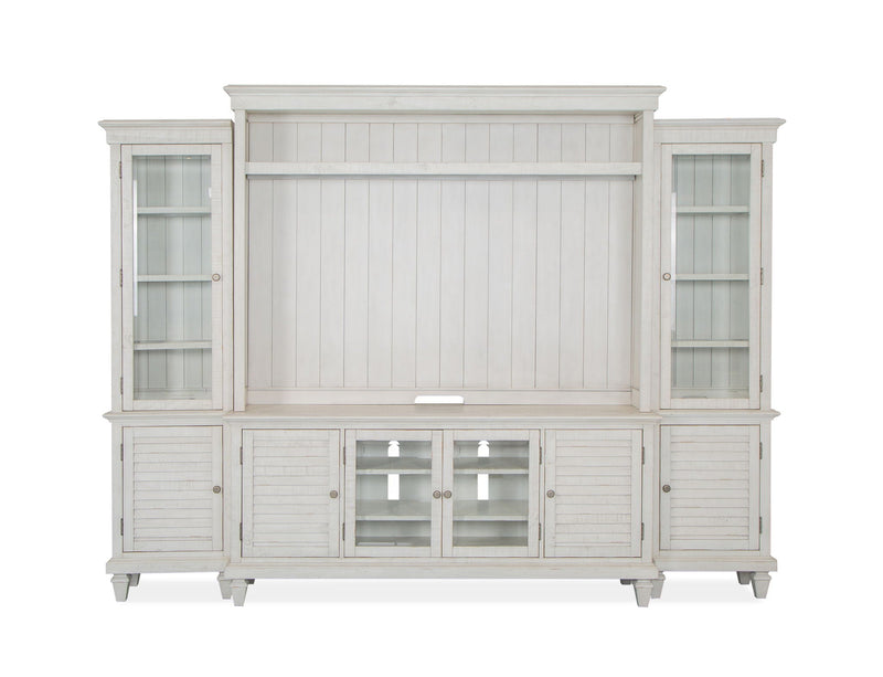 Newport - Entertainment Wall - Alabaster