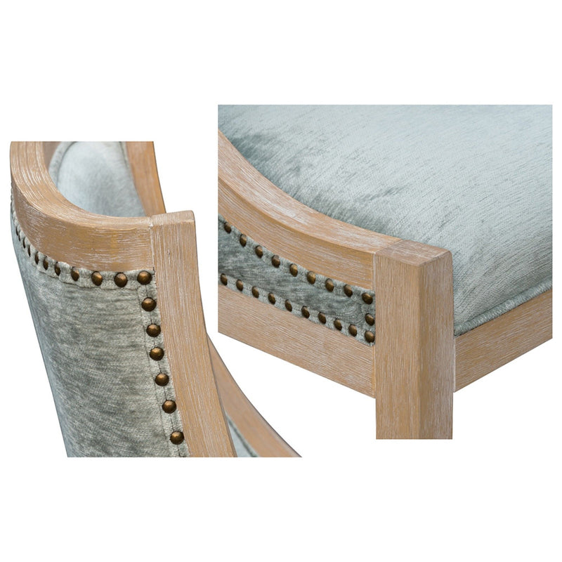 Upholstered Dining Chair With Nailhead Trim