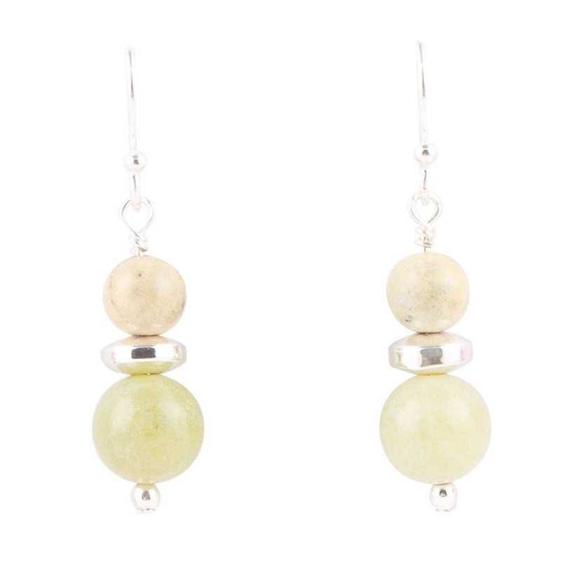 Chartruese Lemon Jade Drop Earrings