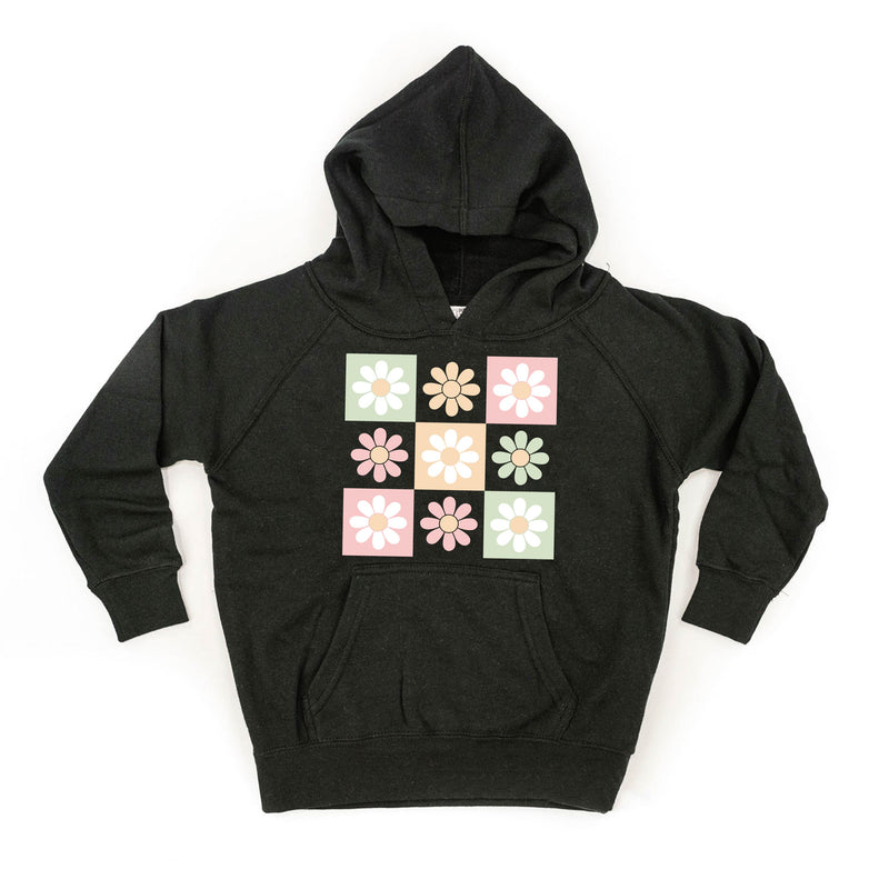 3x3 Checker Board Flowers - Child HOODIE