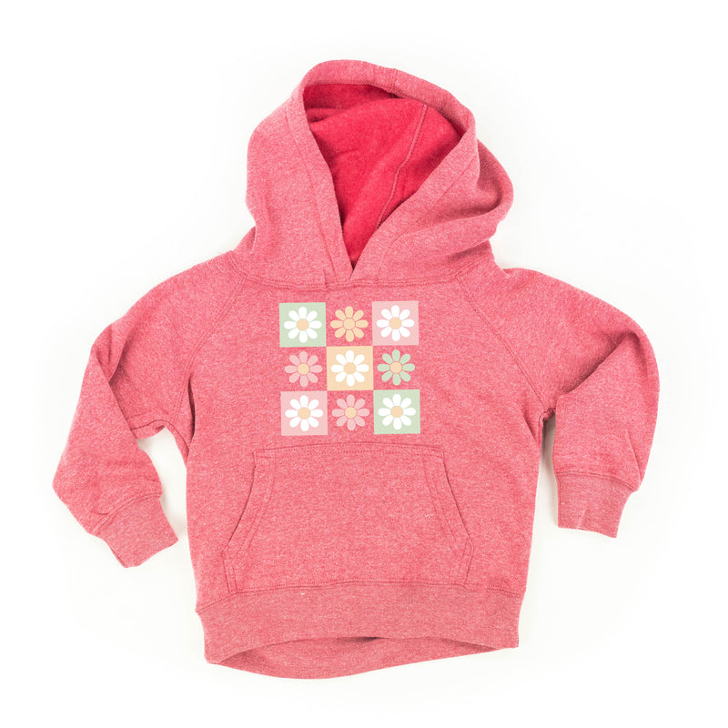 3x3 Checker Board Flowers - Child HOODIE