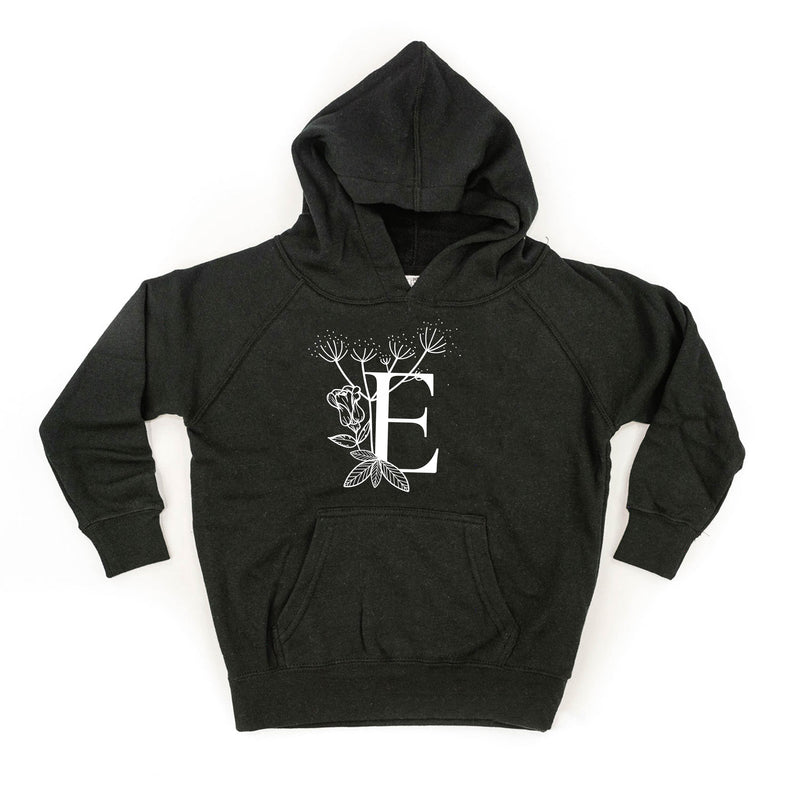 Floral Initials - Child HOODIE