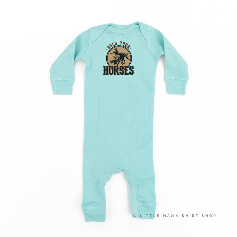 Hold Your Horses - Distressed Design - Baby Sleeper