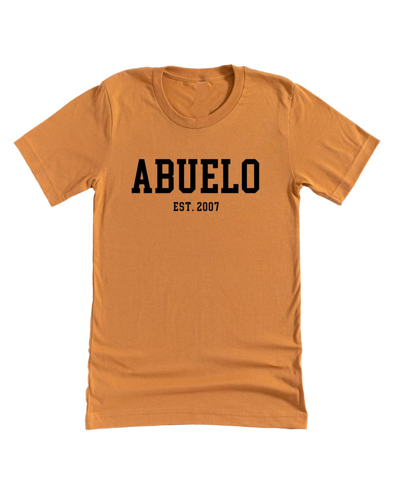 "(Choose Your Grandpa Name) - Est. (Select Your Year)" ﻿- Unisex Tee