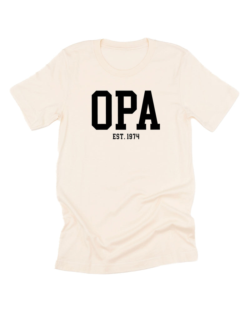 "(Choose Your Grandpa Name) - Est. (Select Your Year)" ﻿- Unisex Tee