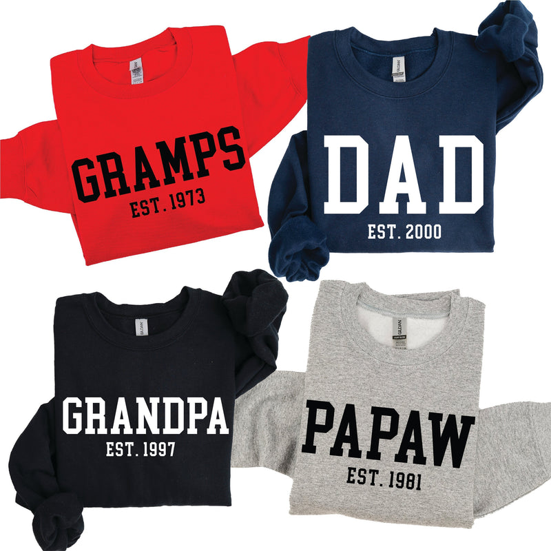 "(Choose Your Grandpa Name) - Est. (Select Your Year)" - BASIC Fleece