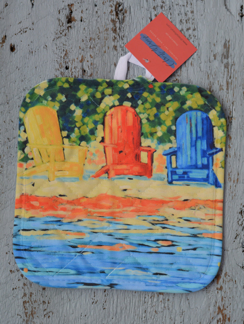 Potholder: Summer's Pleasure. Artist Christi Dreese