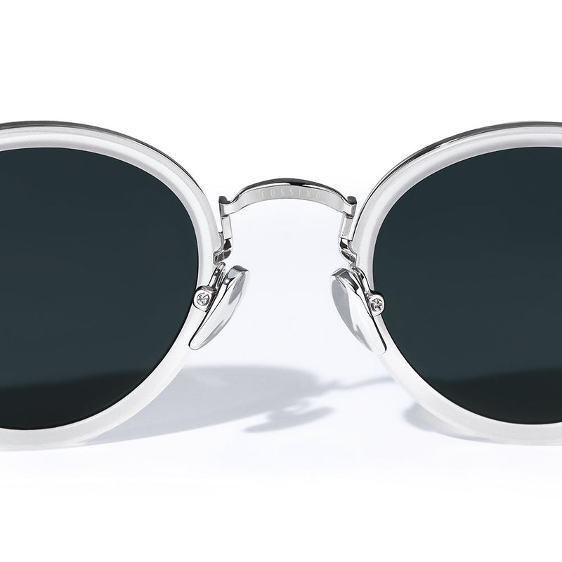 Clara 48mm Round Sunglasses | White
