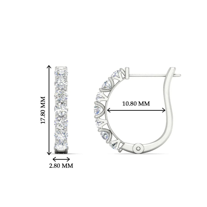 Modern Huggie Hoop Earrings