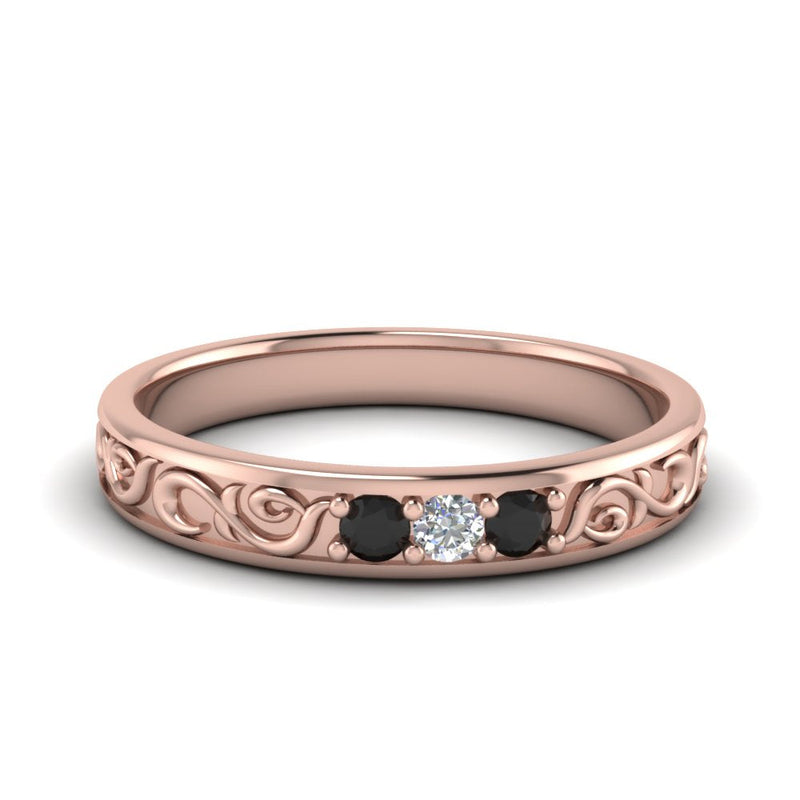 Classic Mens 3 Stone Wedding Band