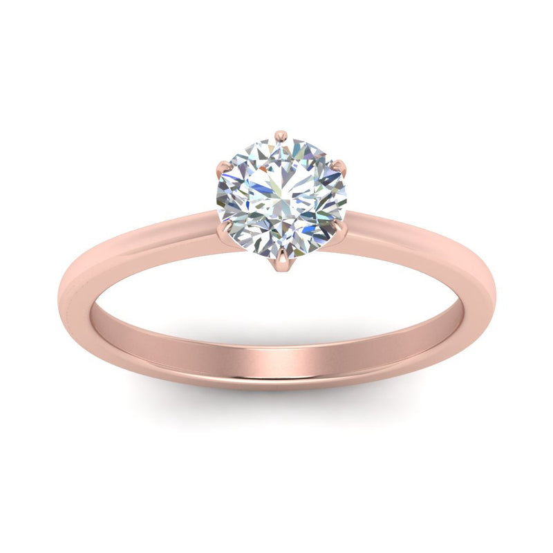 Classic Six Prong Solitaire Ring