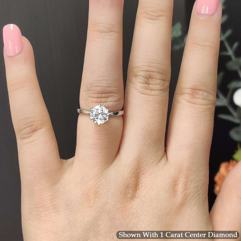 Classic Six Prong Solitaire Ring