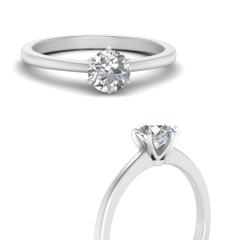 Classic Six Prong Solitaire Ring