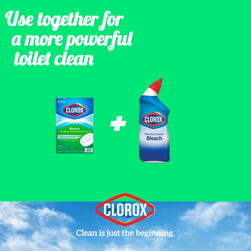 Clorox Toilet Bowl Cleaner Tablets Bleach – Ultra Clean & Long-Lasting