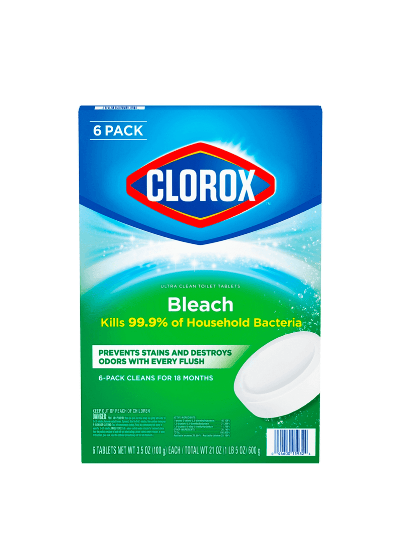Clorox Toilet Bowl Cleaner Tablets Bleach – Ultra Clean & Long-Lasting