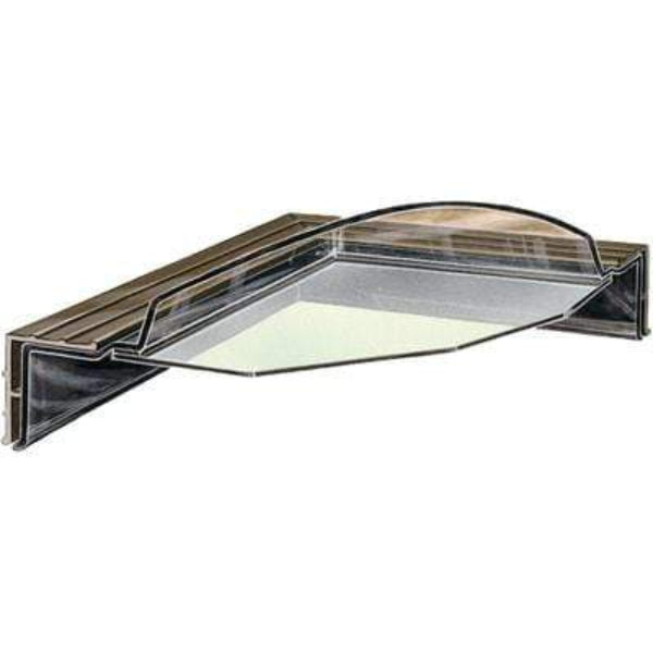 Fixed Curb Mount Impact Aluminum Skylight - Bronze/Clear