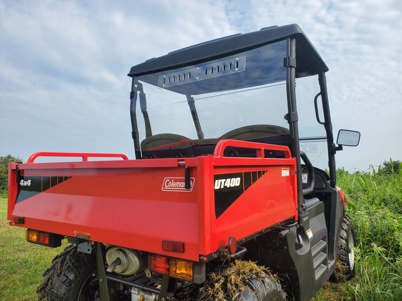 Coleman UT400/HiSun HS 400 - 1 Pc Rear Windshield w/Clamp and Vent Options