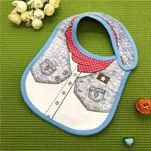 Collar Baby Festive Dress Cotton Cute Pattern Bibs for  Newborn Boy Girl