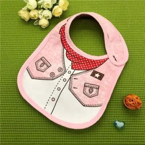Collar Baby Festive Dress Cotton Cute Pattern Bibs for  Newborn Boy Girl