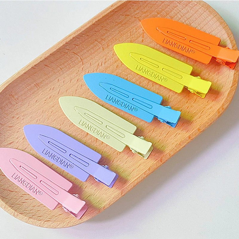 Colorful Hair Clips Seamless Metal Barrettes No Mark Pin Curl Clip Makeup No Crease Hair Styling Tools Modeling Styling Tools Hairpin Gorgeous Hair Accessories For Women