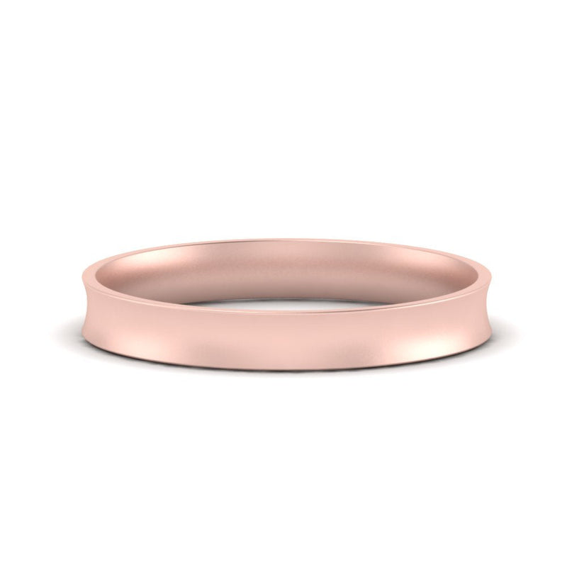 Comfort Fit Concave Mens Band