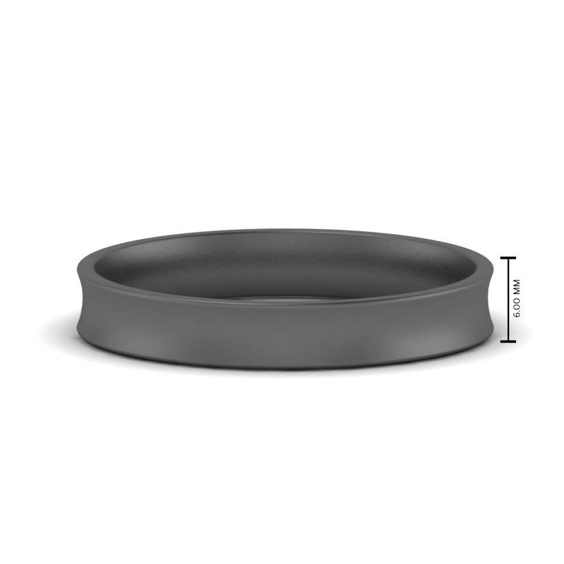 Comfort Fit Concave Mens Band