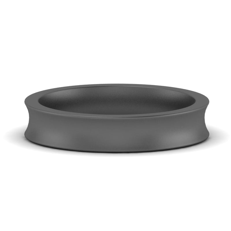 Comfort Fit Concave Mens Band