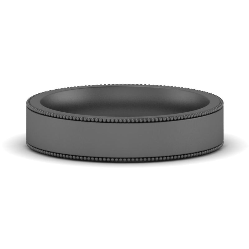 4 mm Stepped Edge Comfort Fit Flat Mens Band