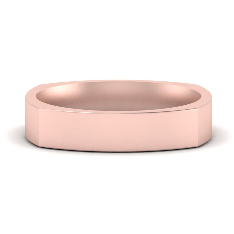 Square Comfort Fit Mens Wedding Band