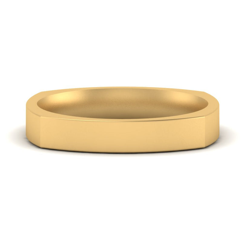 Square Comfort Fit Mens Wedding Band
