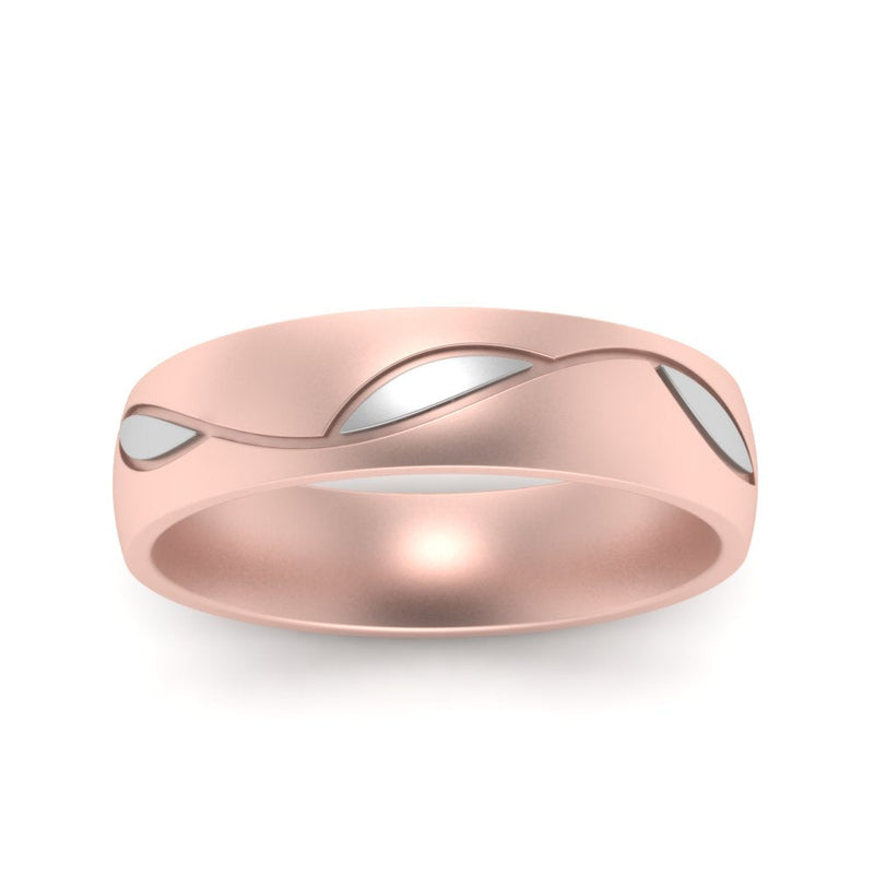 Comfort Fit Two Tone Mens Band