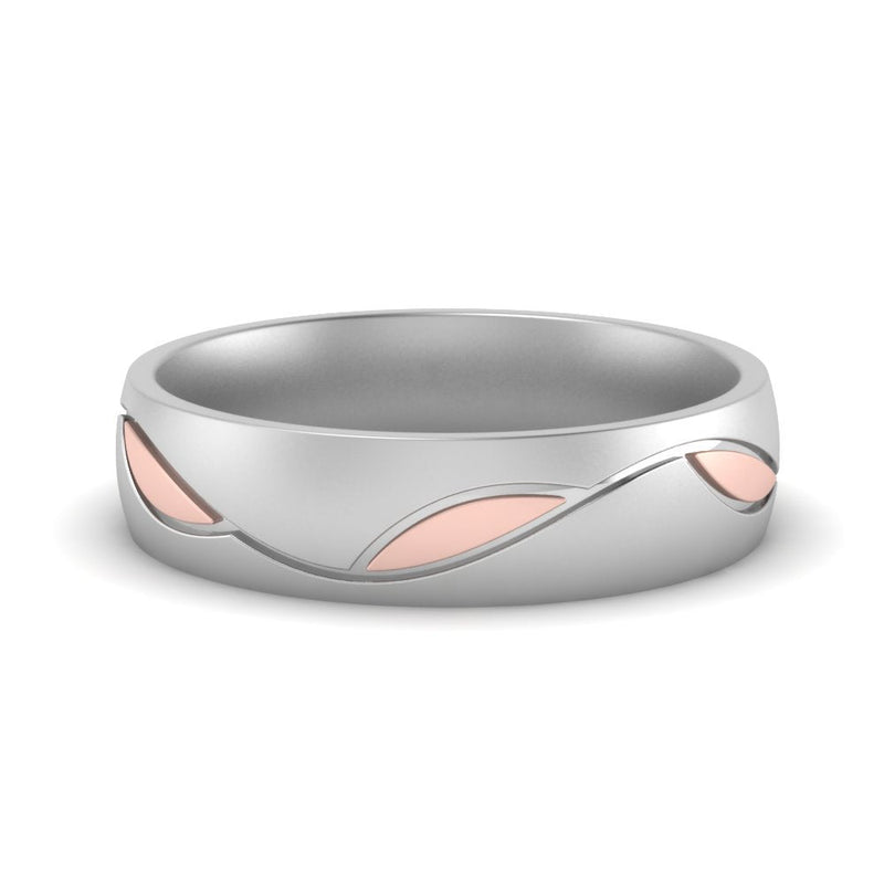 Comfort Fit Two Tone Mens Band