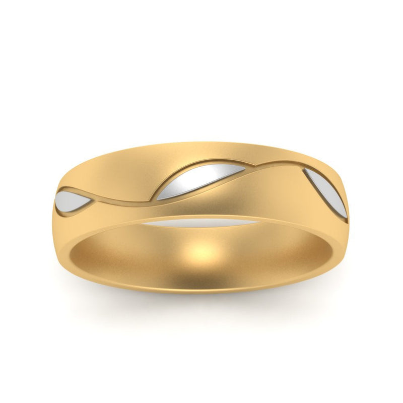 Comfort Fit Two Tone Mens Band