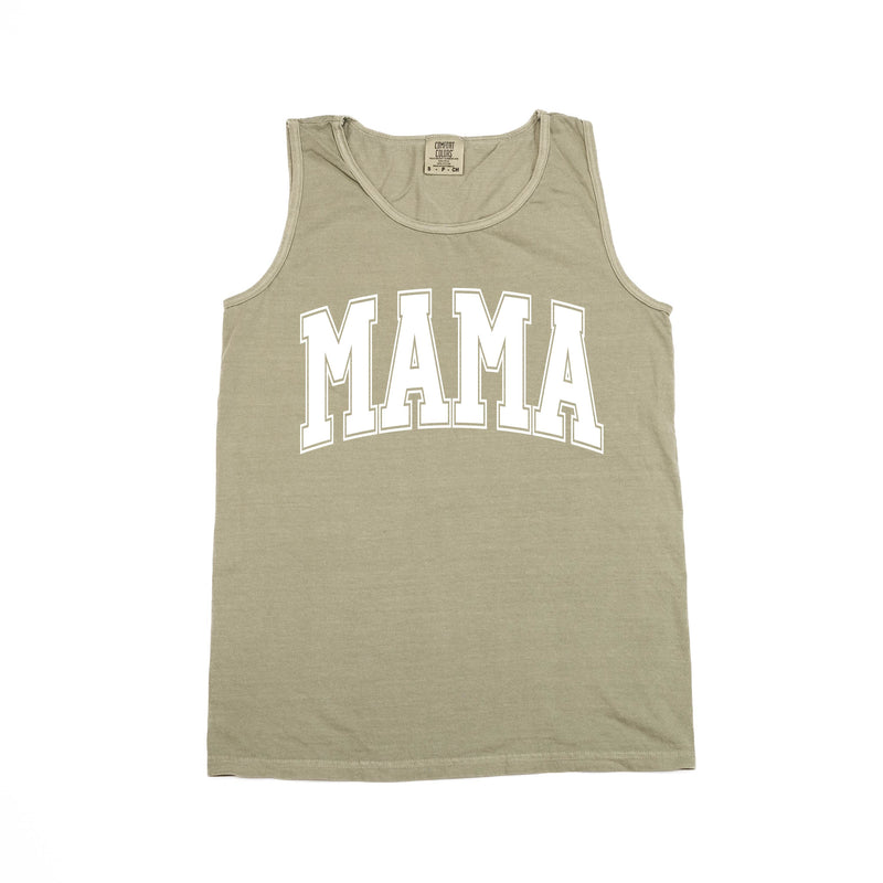 Mama - Varsity Outline - Comfort Colors Tank