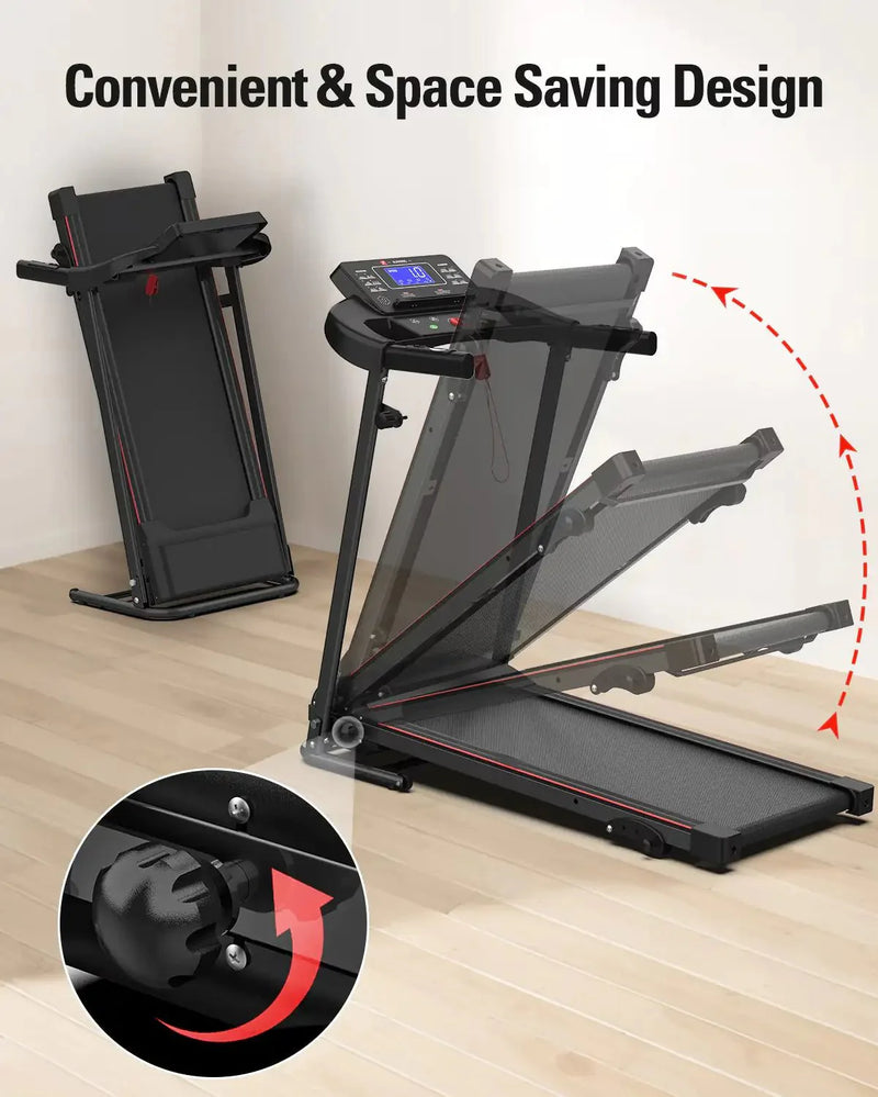 Foldable HIIT Treadmill Walker for Small Spaces