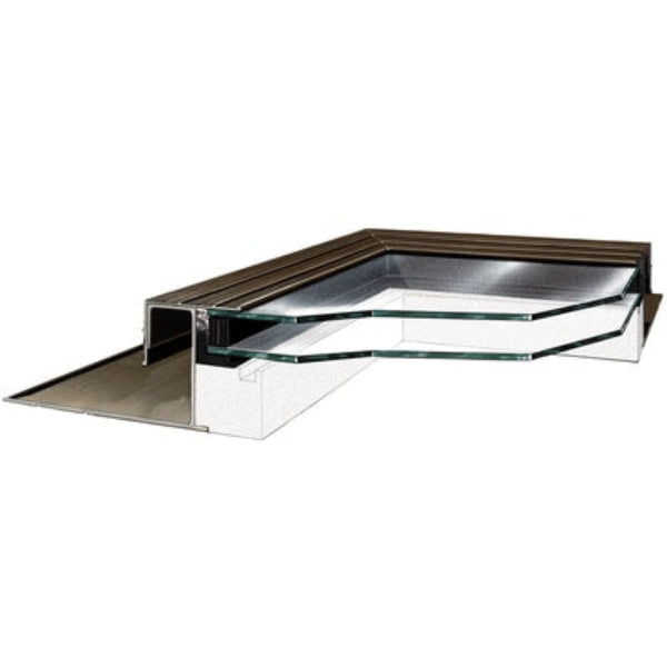 Fixed Self Flashing Tempered Skylight - Clear Glass