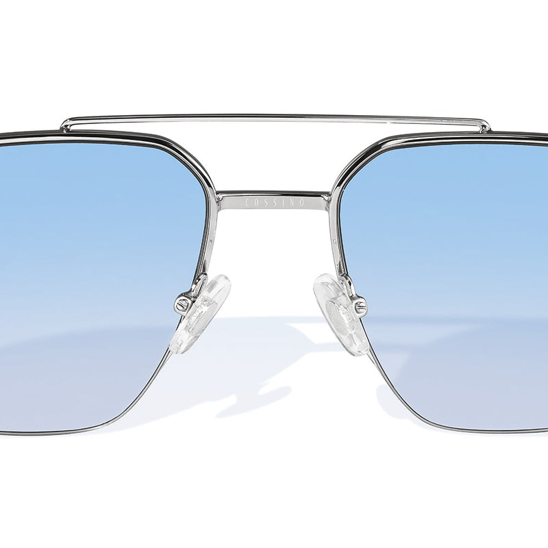 Cossino Sea 56mm Aviator Sunglasses | Blue